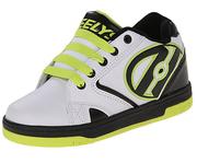 Кроссовки Heelys Черно-белые кроссовки с зелеными вставками 770353